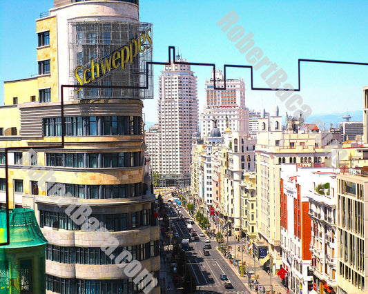 Gran Via - Madrid, Spain
