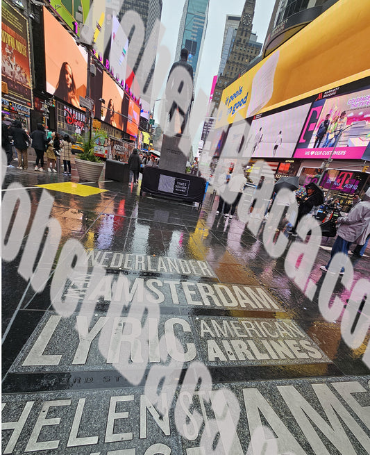 New York City - A Rainy Day In Time Square