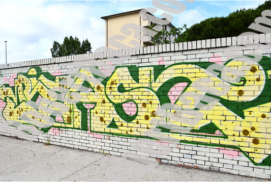 Graffiti - Pisa Yellow