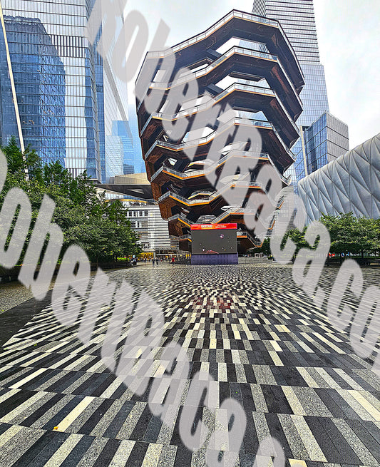 New York - The Vessel and Tile in the Hudson Yard