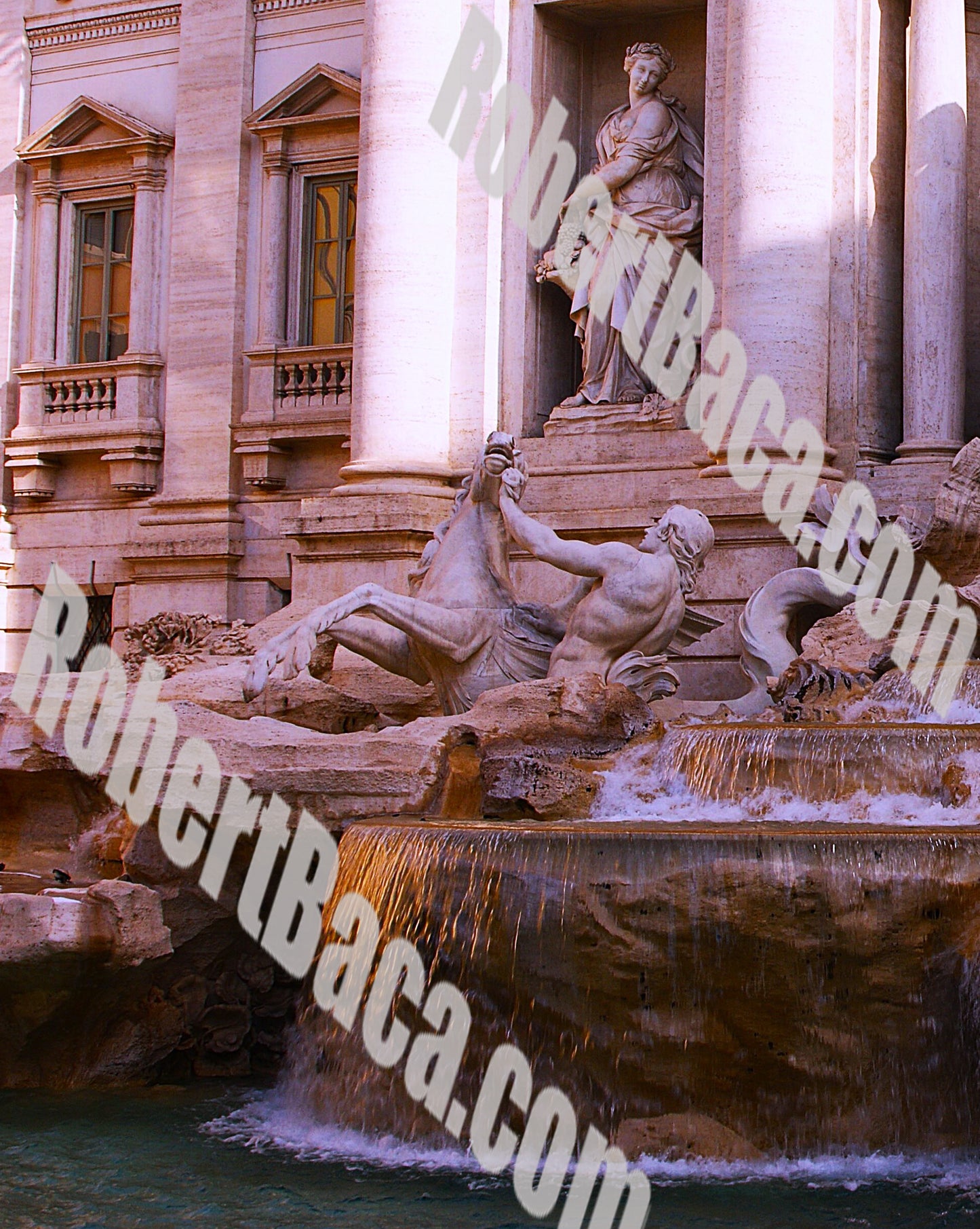 Rome - Trevi Fountain Sunrise Glow